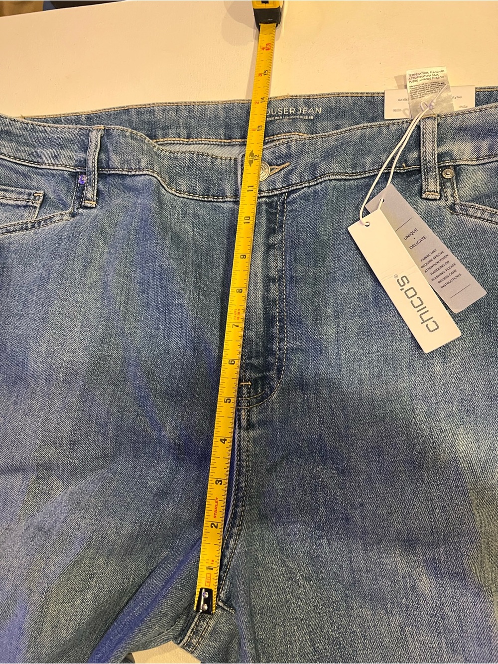 Chicos trouser jeans wide leg high rise size 20 - Picture 9 of 11